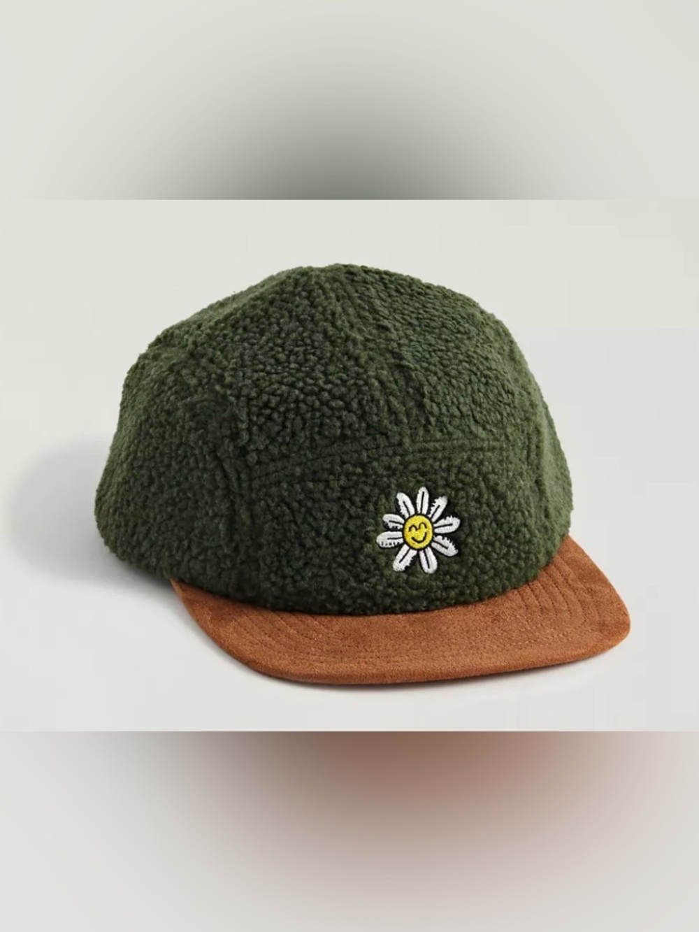 NWT Parks Project Happy Flower Sherpa 5-Panel Hat in Green
